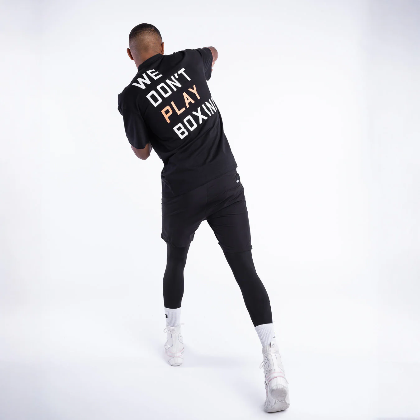 T-shirt Boxraw We Don't Play Boxing Oversize Czarny  - Image 3