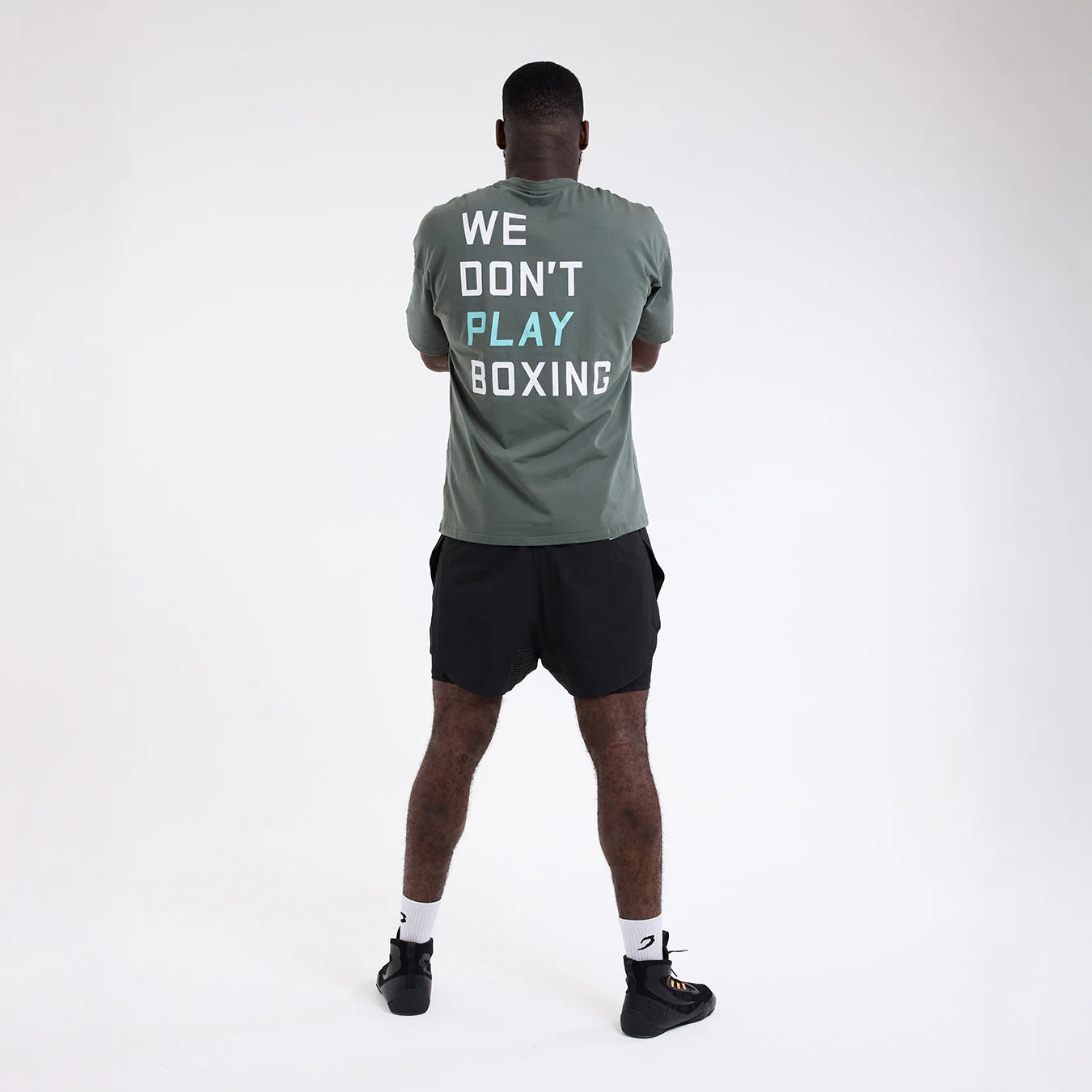 T-shirt Boxraw We Don't Play Boxing Oversize Zielony  - Image 4