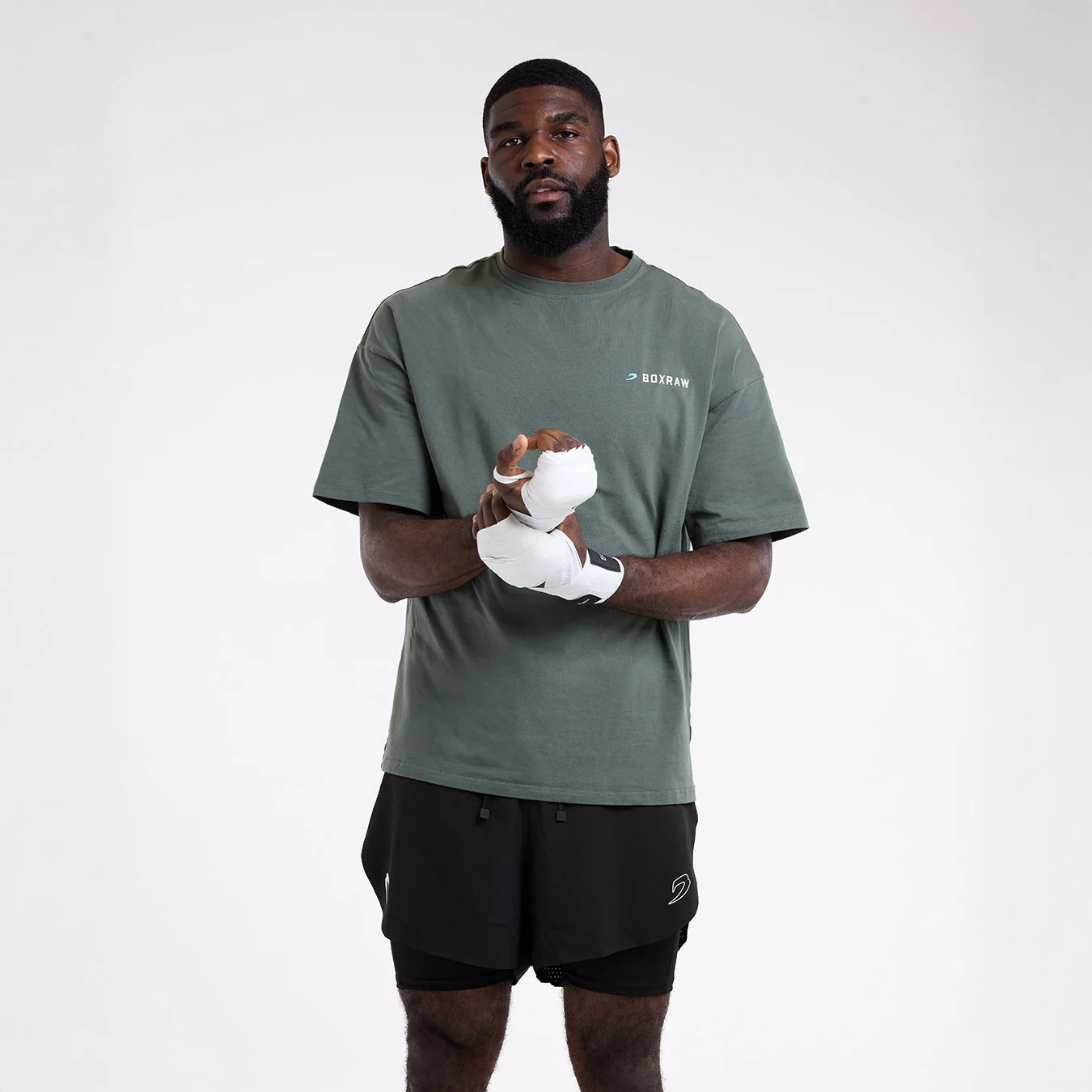 T-shirt Boxraw We Don't Play Boxing Oversize Zielony  - Image 5