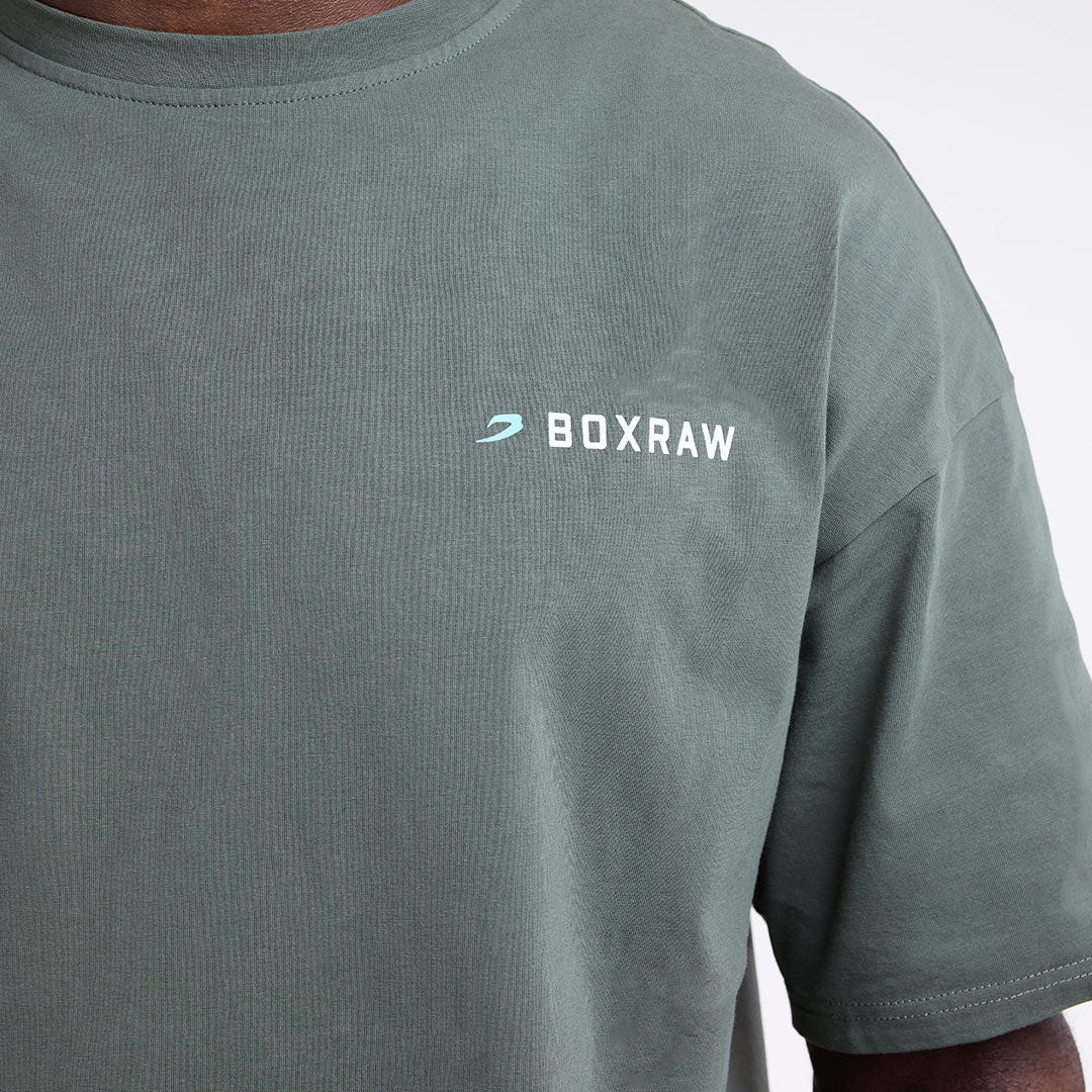 T-shirt Boxraw We Don't Play Boxing Oversize Zielony  - Image 7