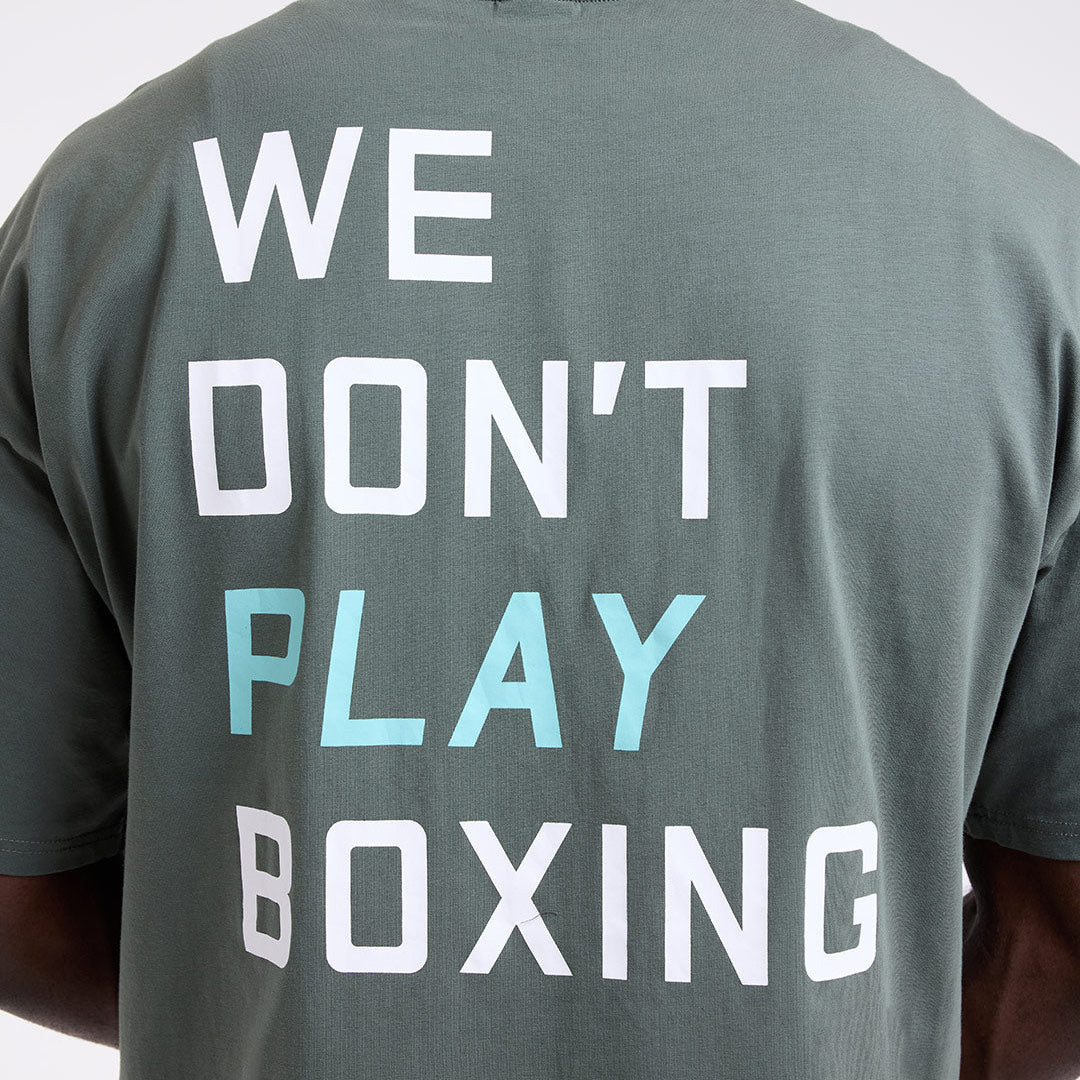 T-shirt Boxraw We Don't Play Boxing Oversize Zielony  - Image 8