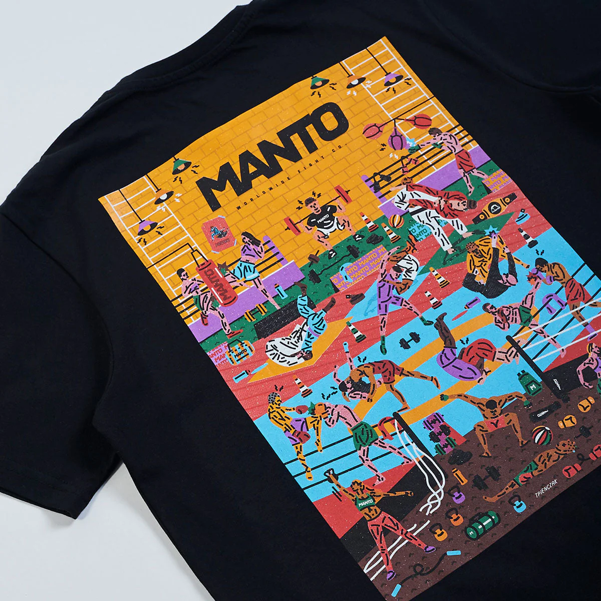 T-shirt Manto Gym 2.0 Czarny  - Image 3