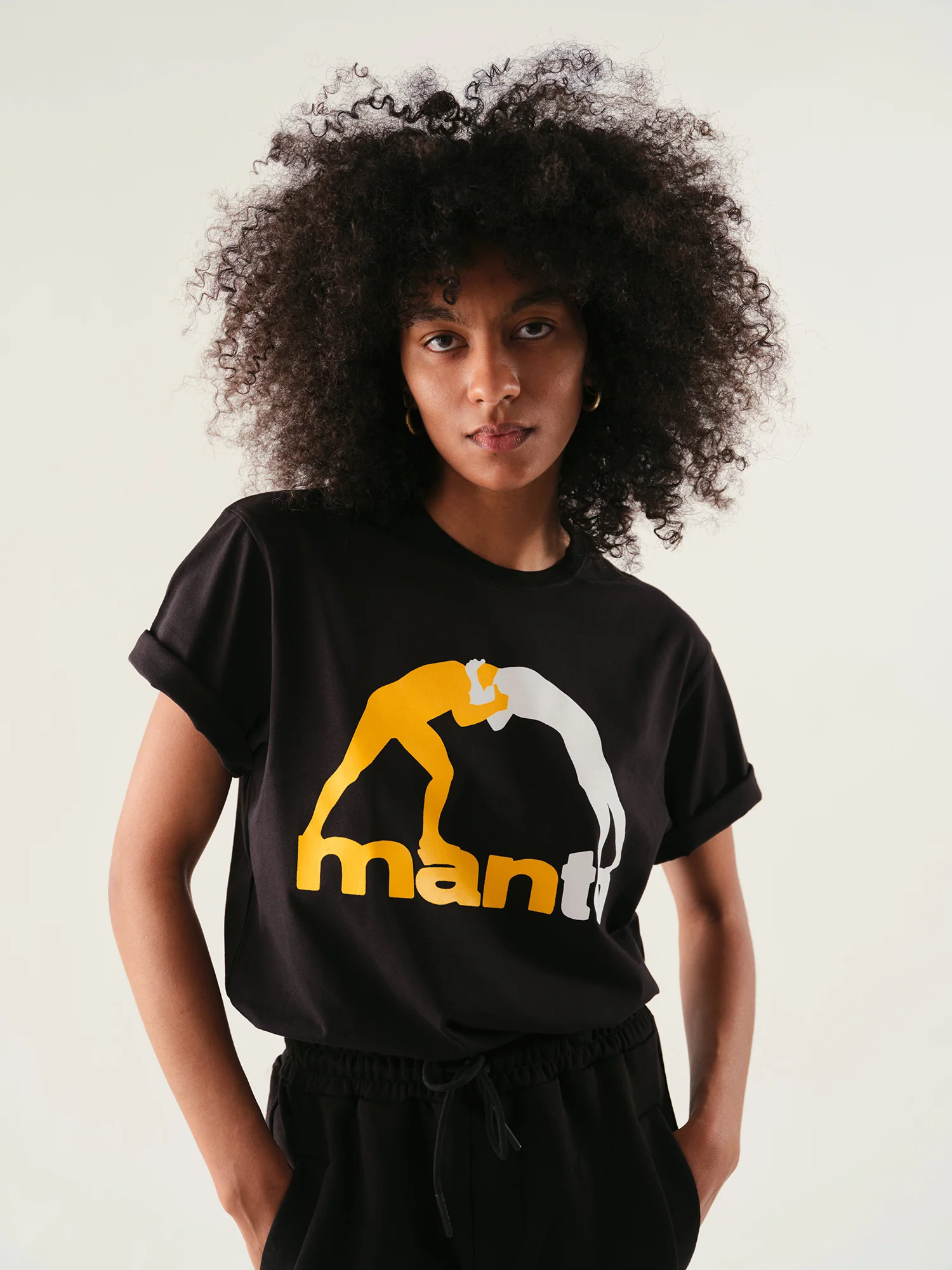 T-shirt Manto Logo Czarny  - Image 7