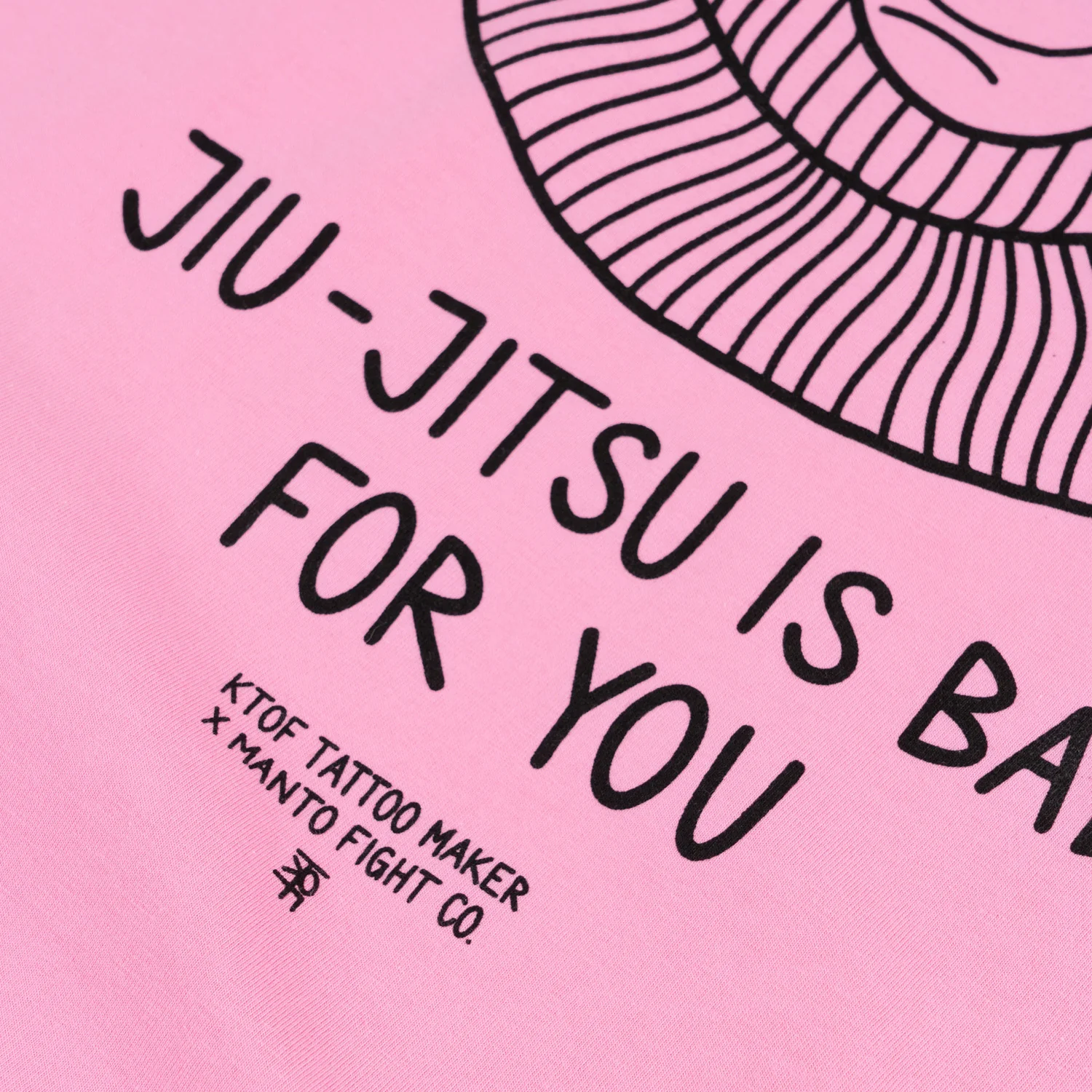 T-shirt Manto x KTOF Balaclava Różowa  - Image 3