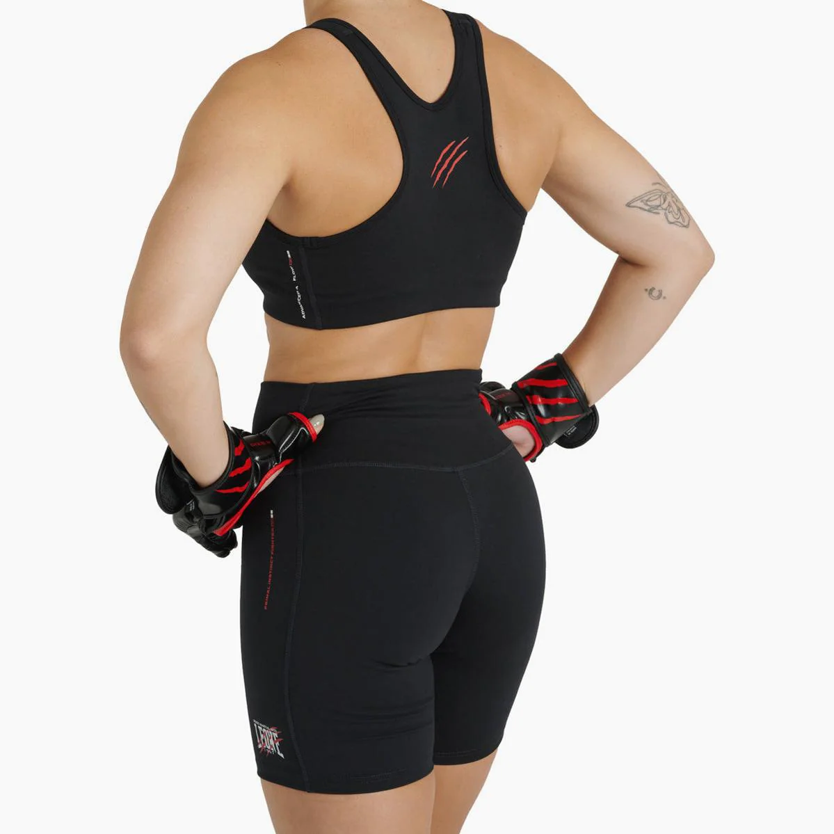 Krótkie legginsy Kobieta Leone Primal Instinct AB939 Czarny  - Image 5