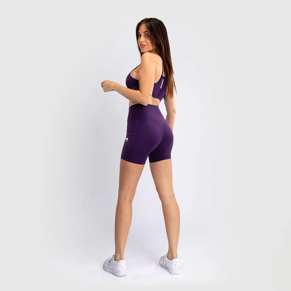 Krótkie legginsy Kobieta Venum Essential Fioletowy  - Image 4