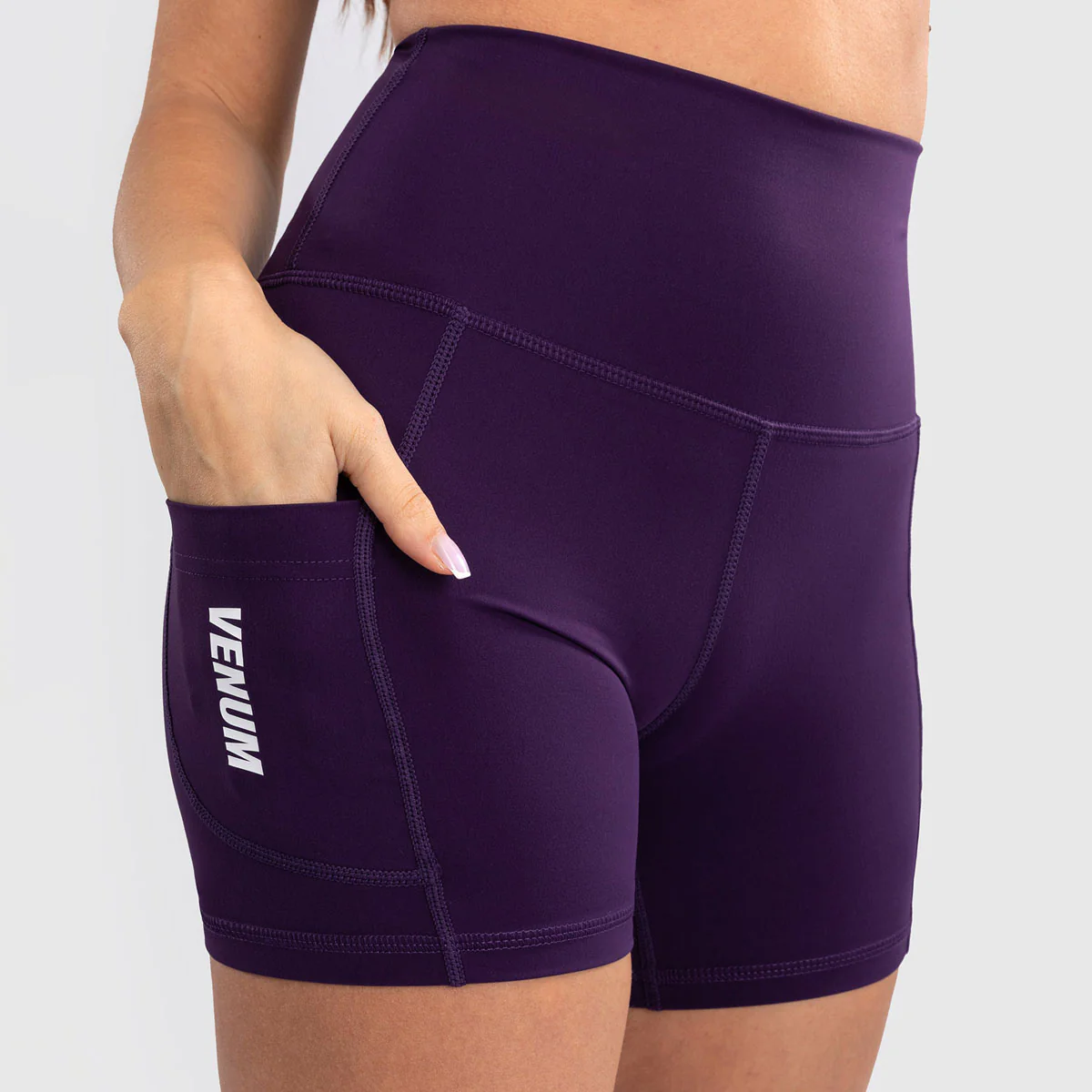 Krótkie legginsy Kobieta Venum Essential Fioletowy  - Image 6