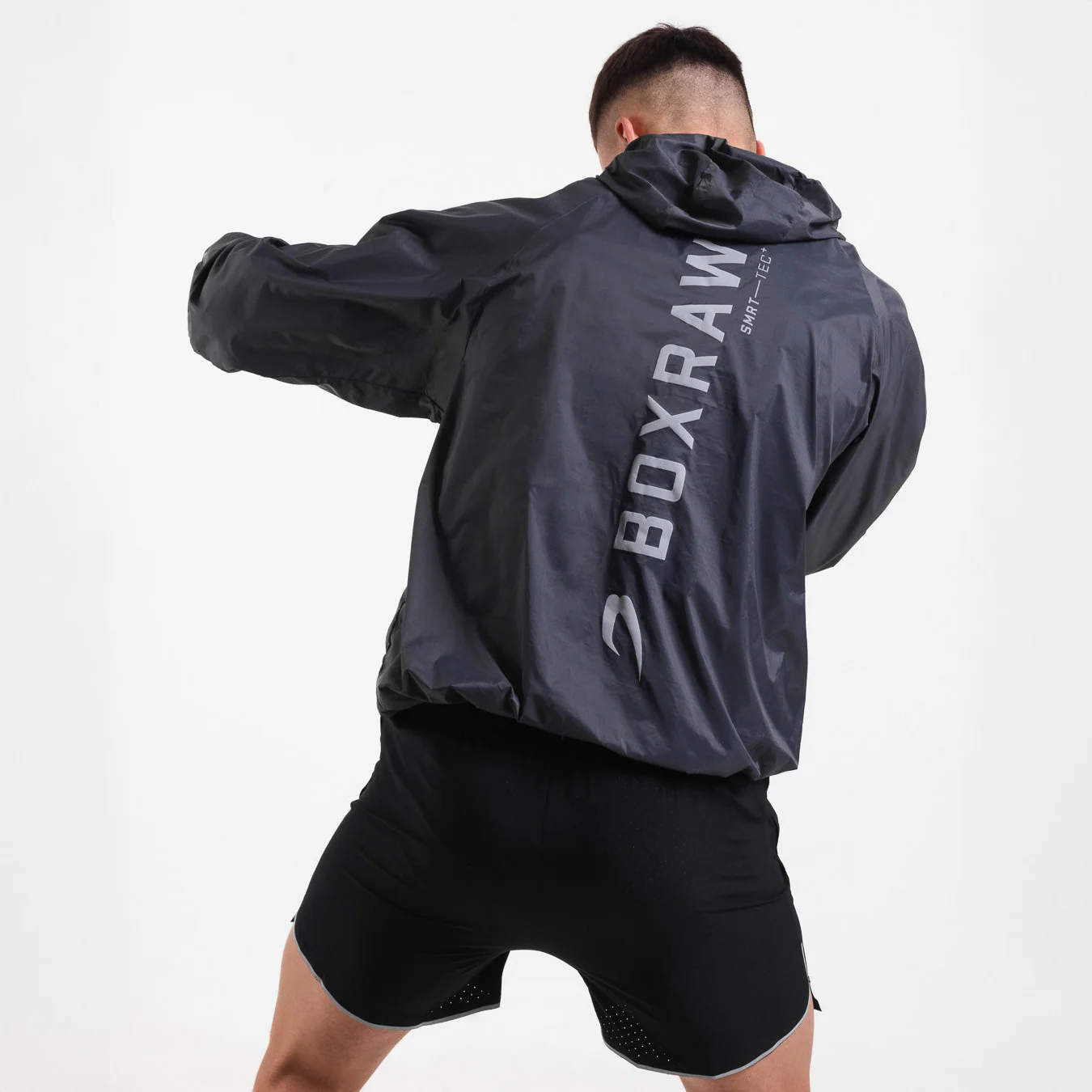 Kurtka przeciwwiatrowa Boxraw Genaro Oversize czarna  - Image 4