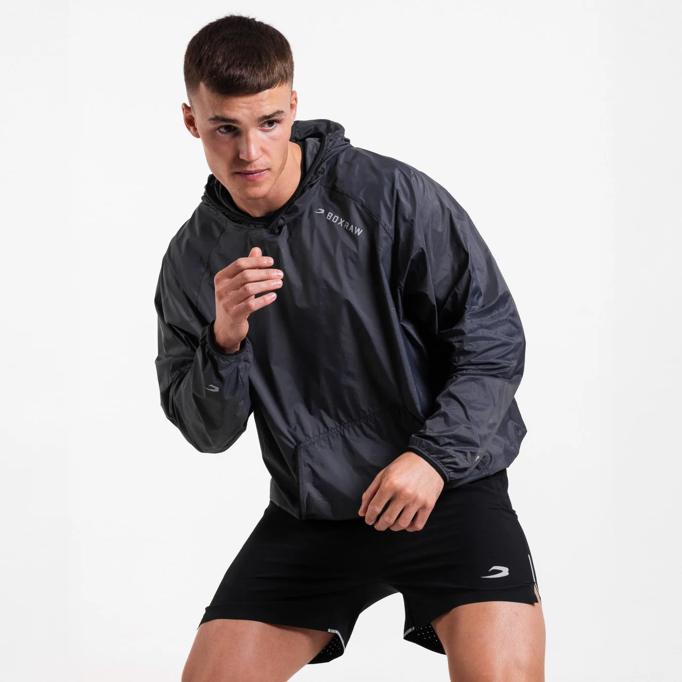 Kurtka przeciwwiatrowa Boxraw Genaro Oversize czarna  - Image 6