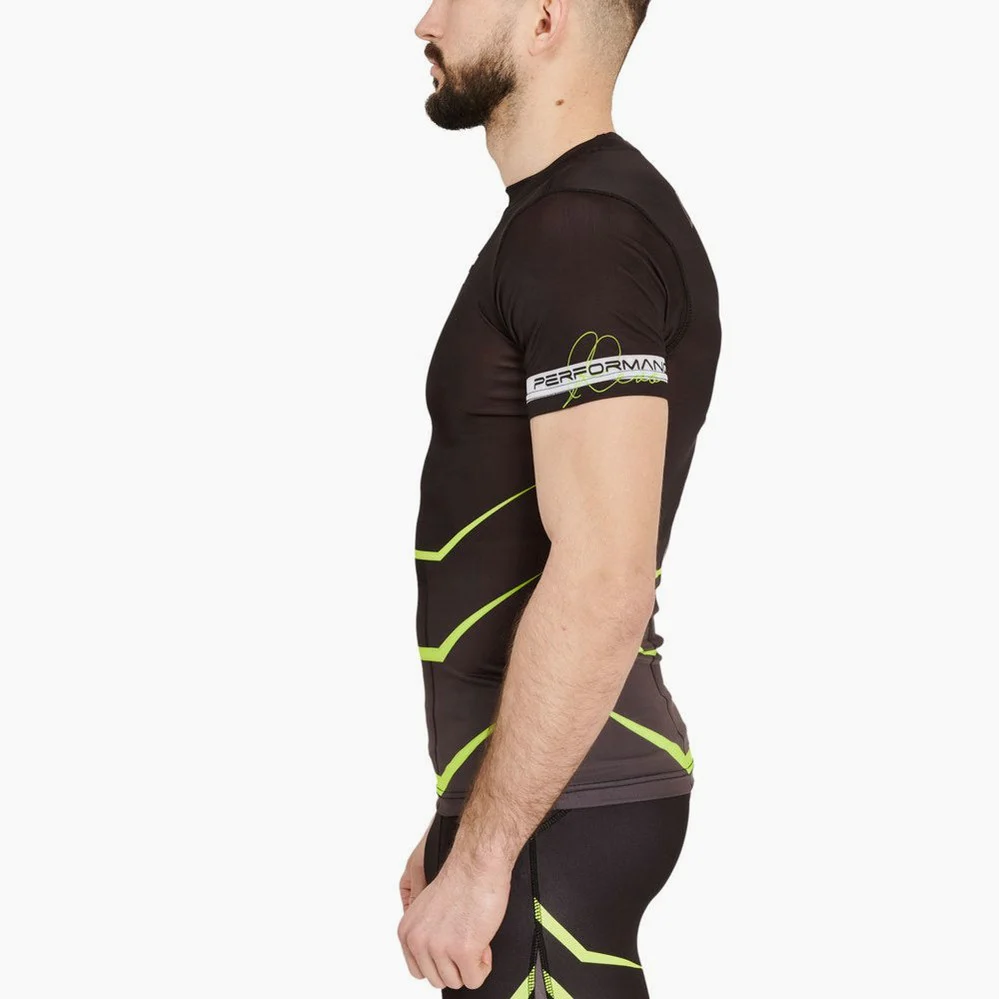 Rashguard o wysokiej kompresji Leone Revo Fluo AB927F  - Image 4