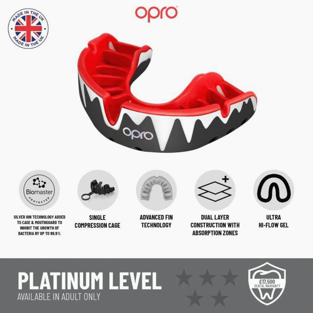Ochraniacz Na Zęby Opro Platinum Fangz  - Image 8