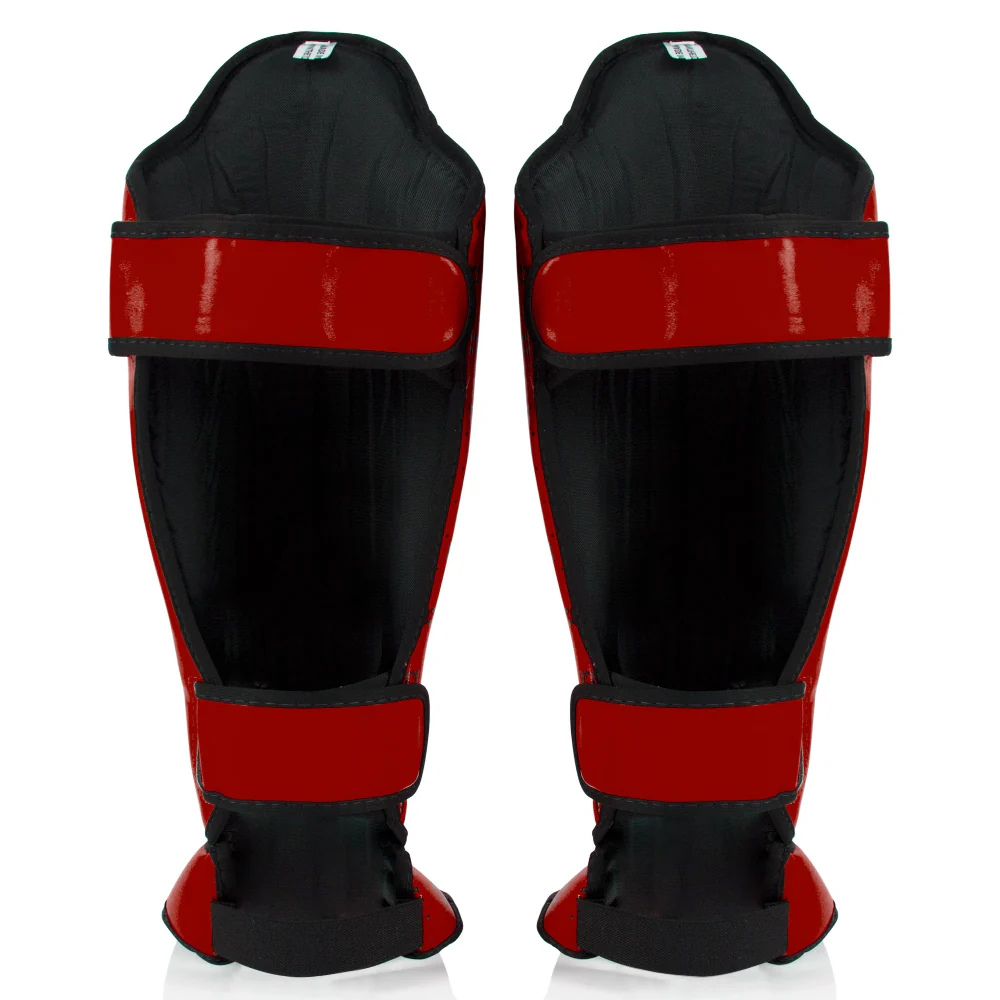 Ochraniacze piszczele Fairtex Zawody SP5 z ochraniaczami na stopy Czerwony  - Image 4