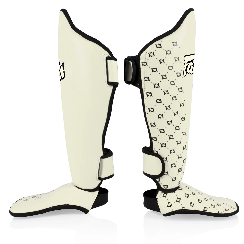 Ochraniacze piszczele Fairtex Zawody SP5 z parapetami Biały  - Image 4