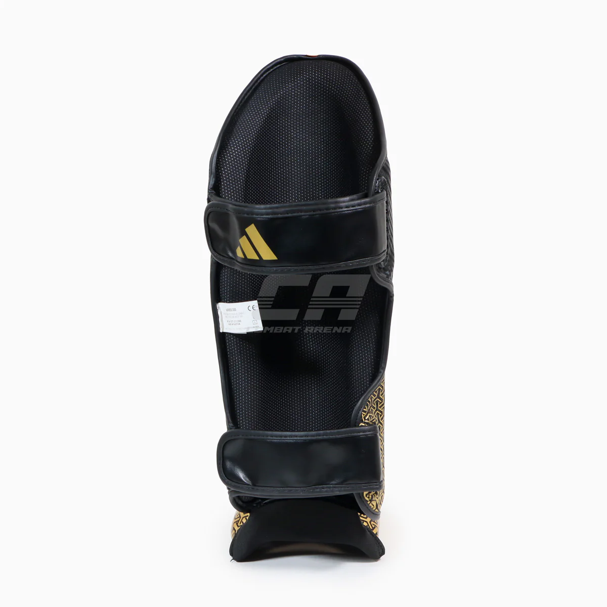 Ochraniacze piszczele z parapetem Adidas Pro Kickboxing WAKO Czarny-złoty  - Image 2