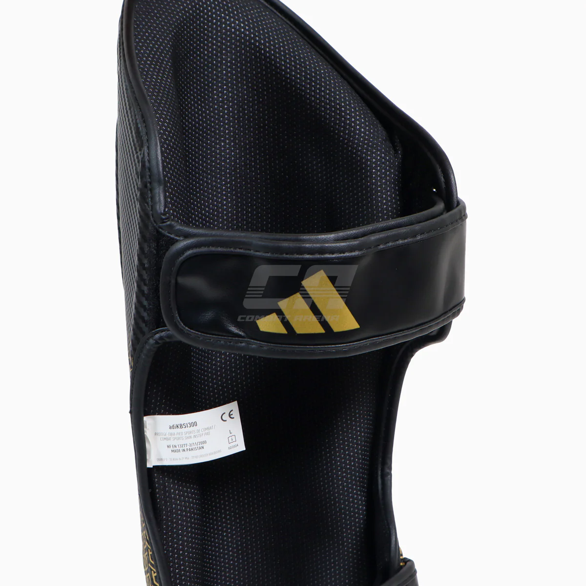 Ochraniacze piszczele z parapetem Adidas Pro Kickboxing WAKO Czarny-złoty  - Image 8