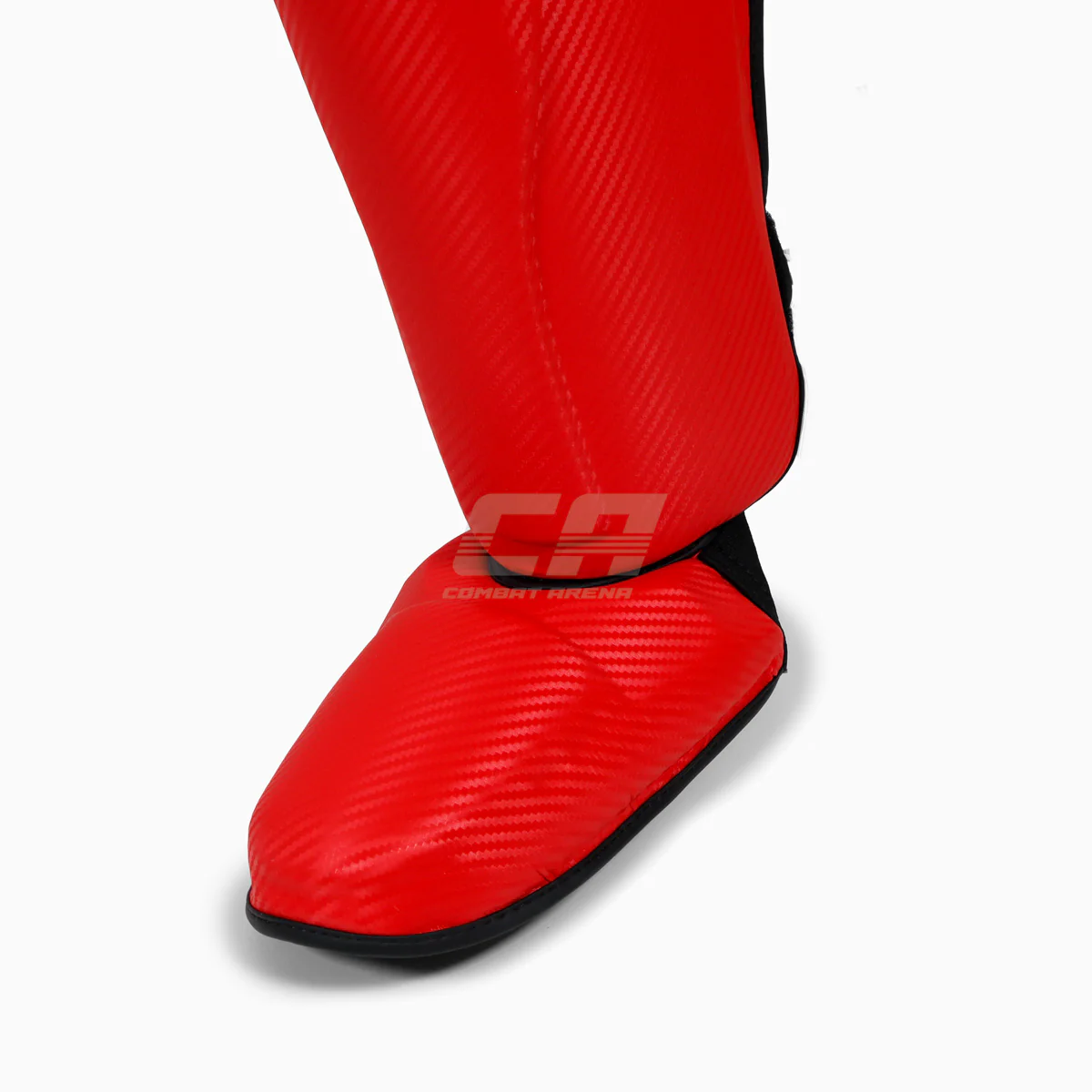 Ochraniacze piszczele z parapetem Adidas Pro Kickboxing WAKO Czerwono-biały  - Image 5