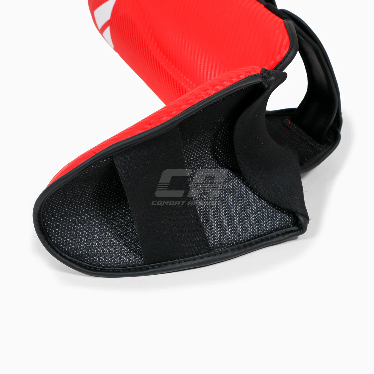 Ochraniacze piszczele z parapetem Adidas Pro Kickboxing WAKO Czerwono-biały  - Image 6