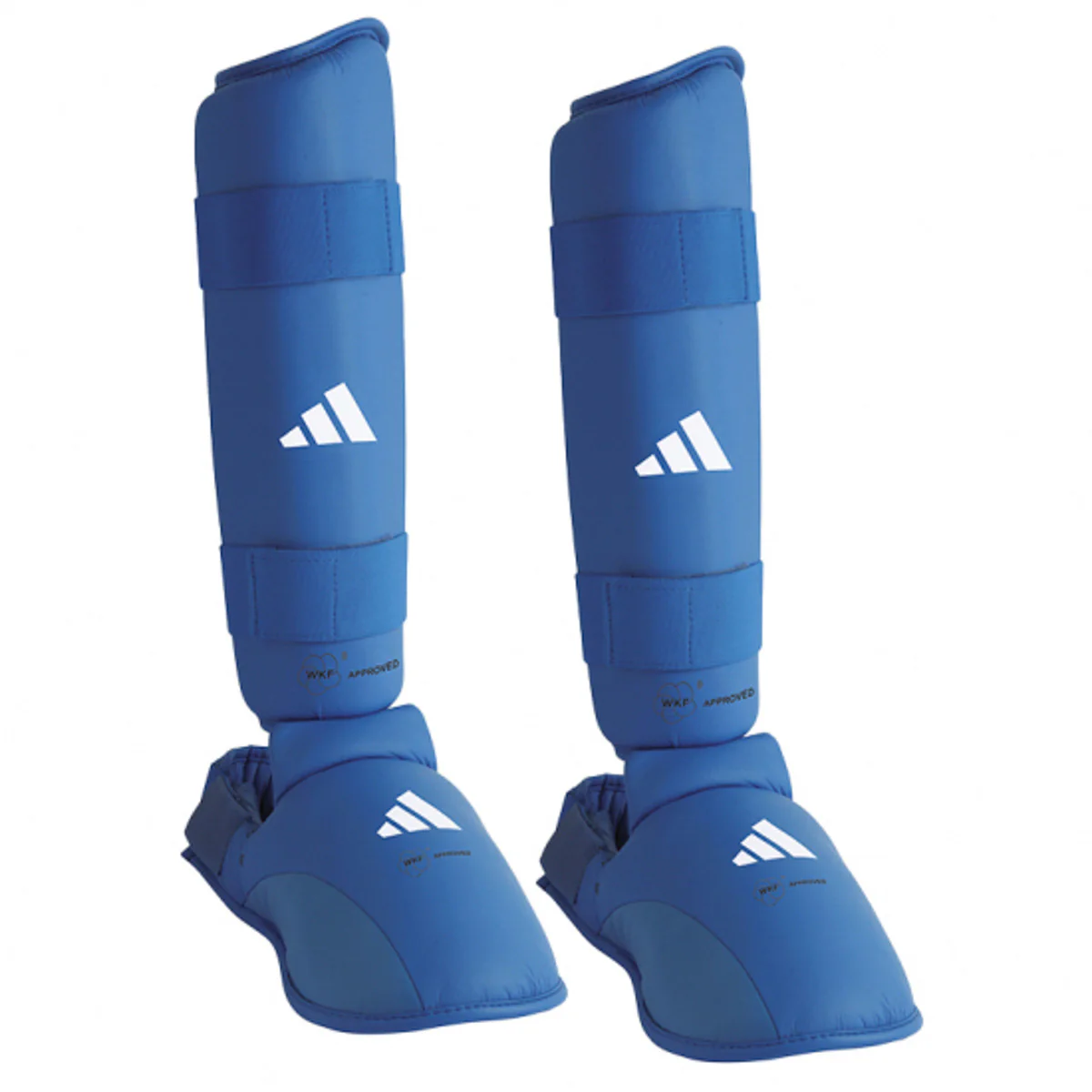 Ochraniacze Piszczeli i Ochraniacze na stopy Karate Adidas Czerwone i Niebieskie Zatwierdzone przez WKF  - Image 4