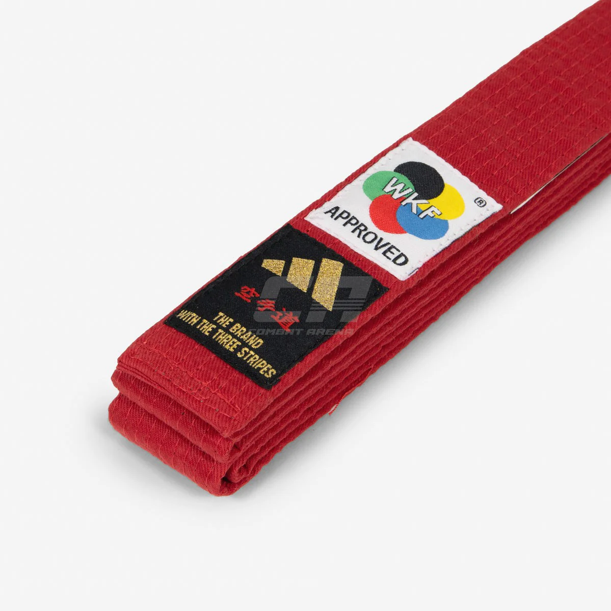 Pasek Adidas Elite WKF Czerwony z Kanji  - Image 2