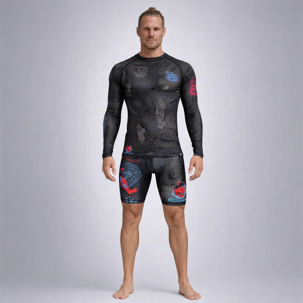 Rashguard Half Sumo Black Mamba Neon długi rękaw  - Image 14