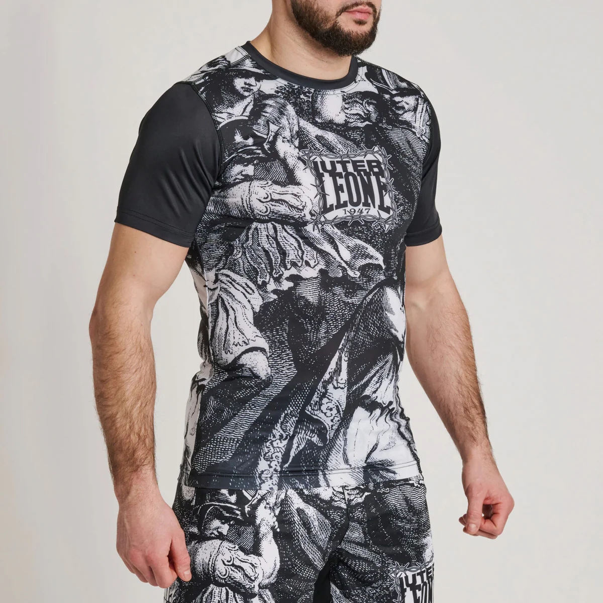 Rashguard Leone IUTER Barbed Wire AB06IU Czarne  - Image 3