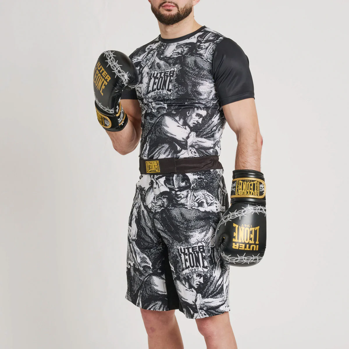 Rashguard Leone IUTER Barbed Wire AB06IU Czarne  - Image 4