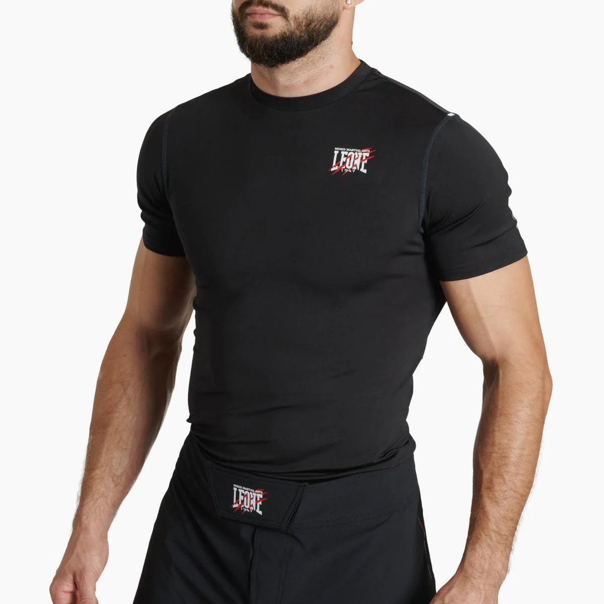 Rashguard Leone Primal Instinct AB917 krótki rękaw Czarny  - Image 2