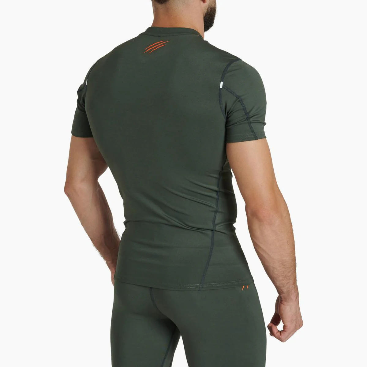 Rashguard Leone Primal Instinct AB917 krótki rękaw Zielony - Image 2