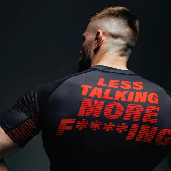 Rashguard Manto Fighting krótki rękaw Czarny  - Image 4