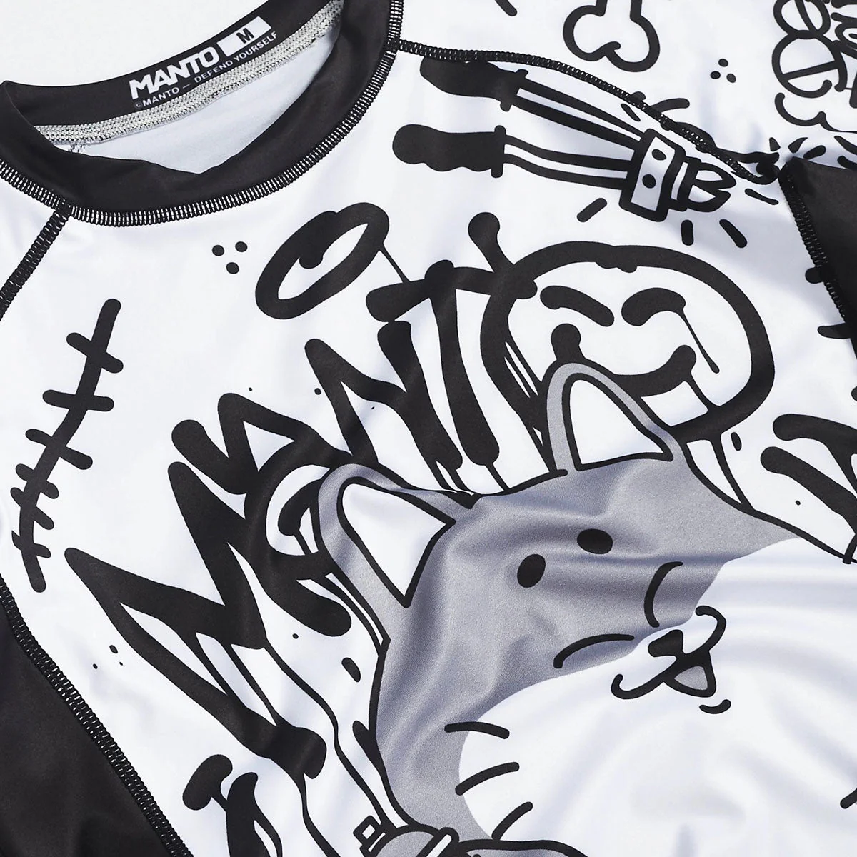 Rashguard Manto Debza z krótkim rękawem Czarny  - Image 4