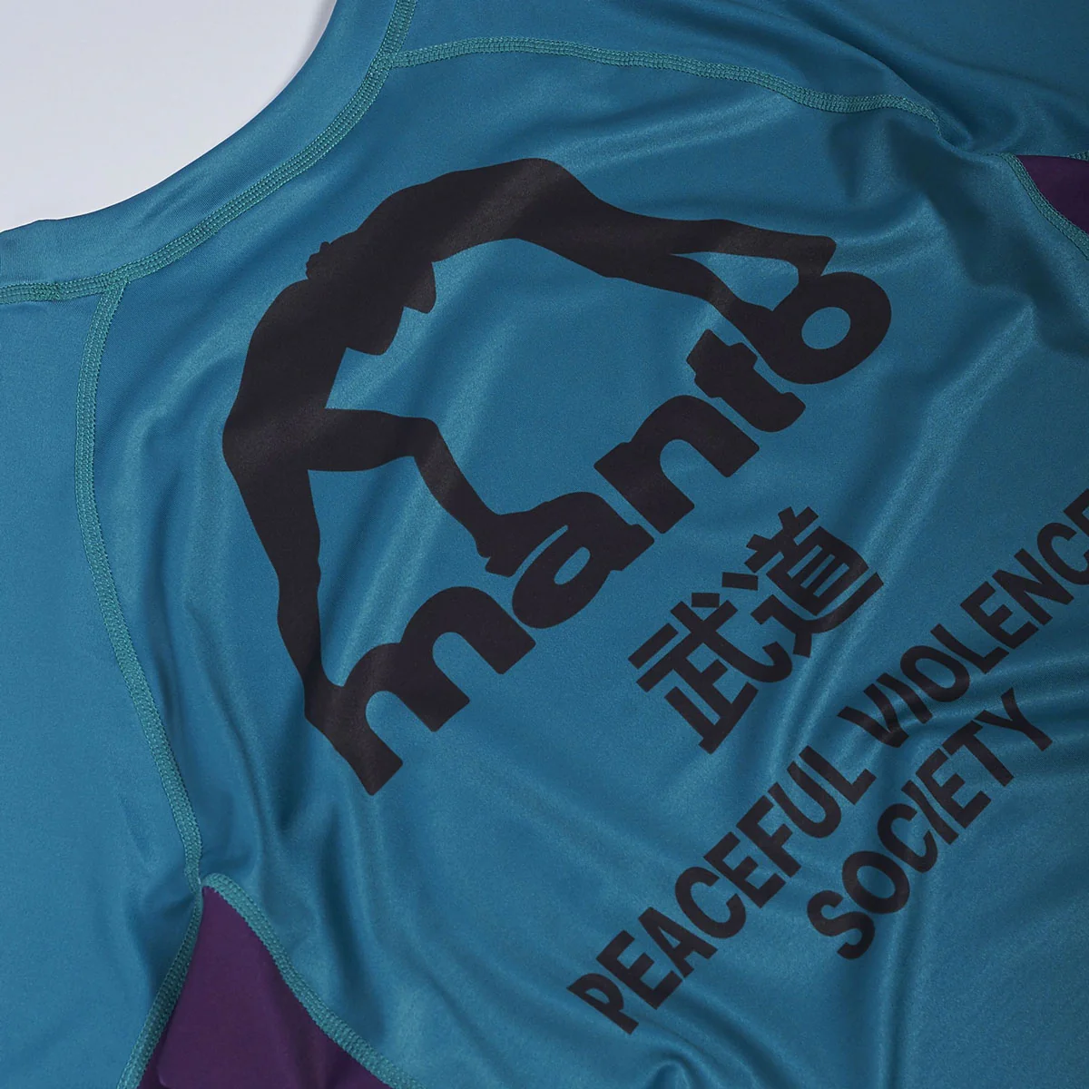 Rashguard Manto Society krótki rękaw Zielony  - Image 3