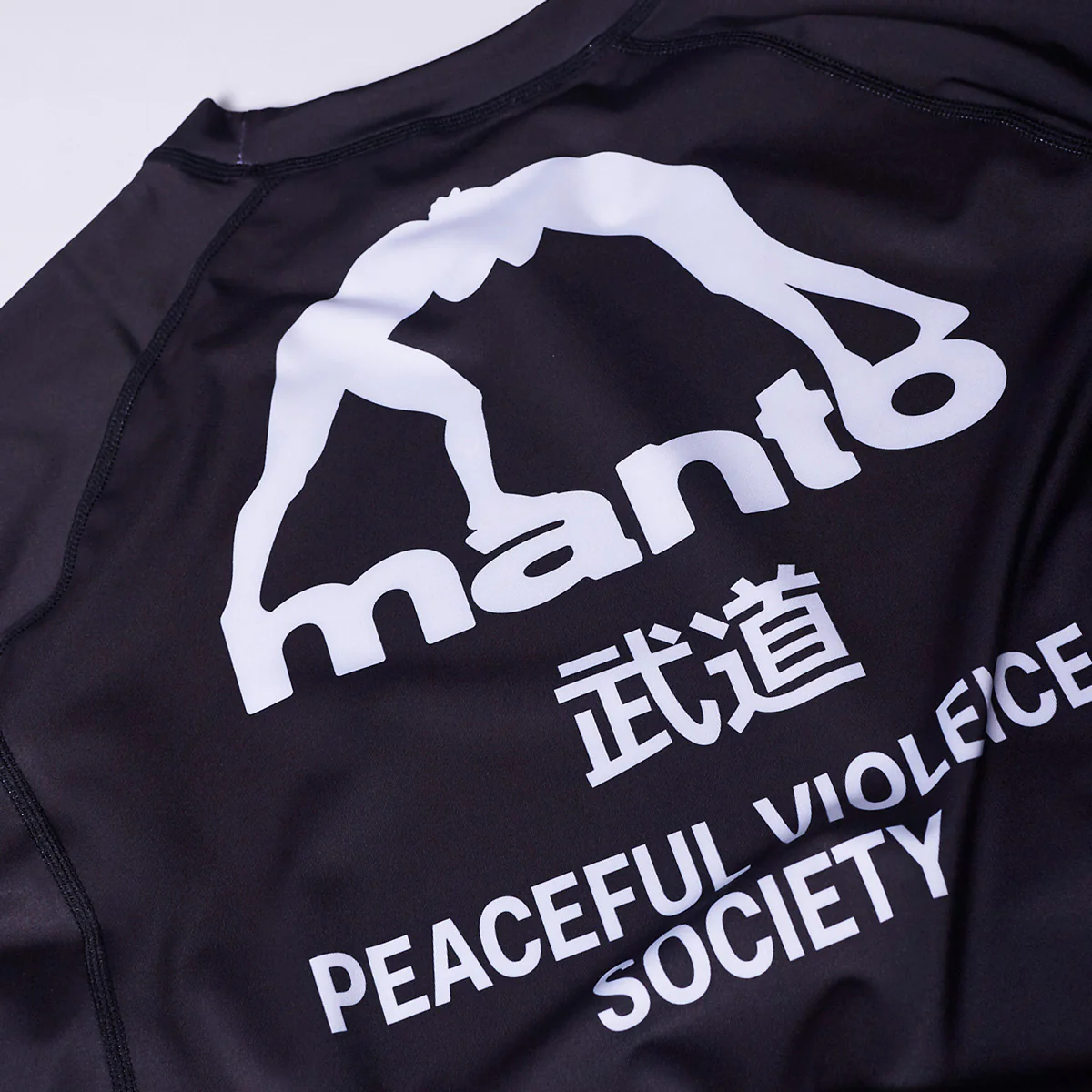 Rashguard Manto Society czarny z krótkim rękawem  - Image 4