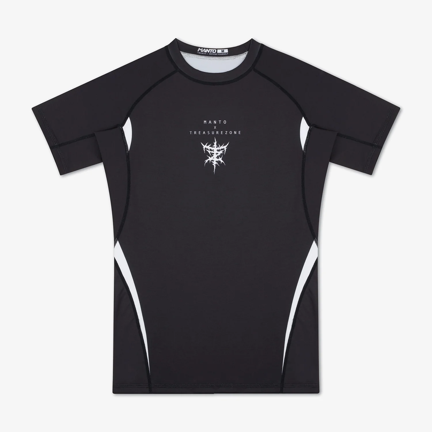 Rashguard Manto Treasure Zone czarny z krótkim rękawem  - Image 2