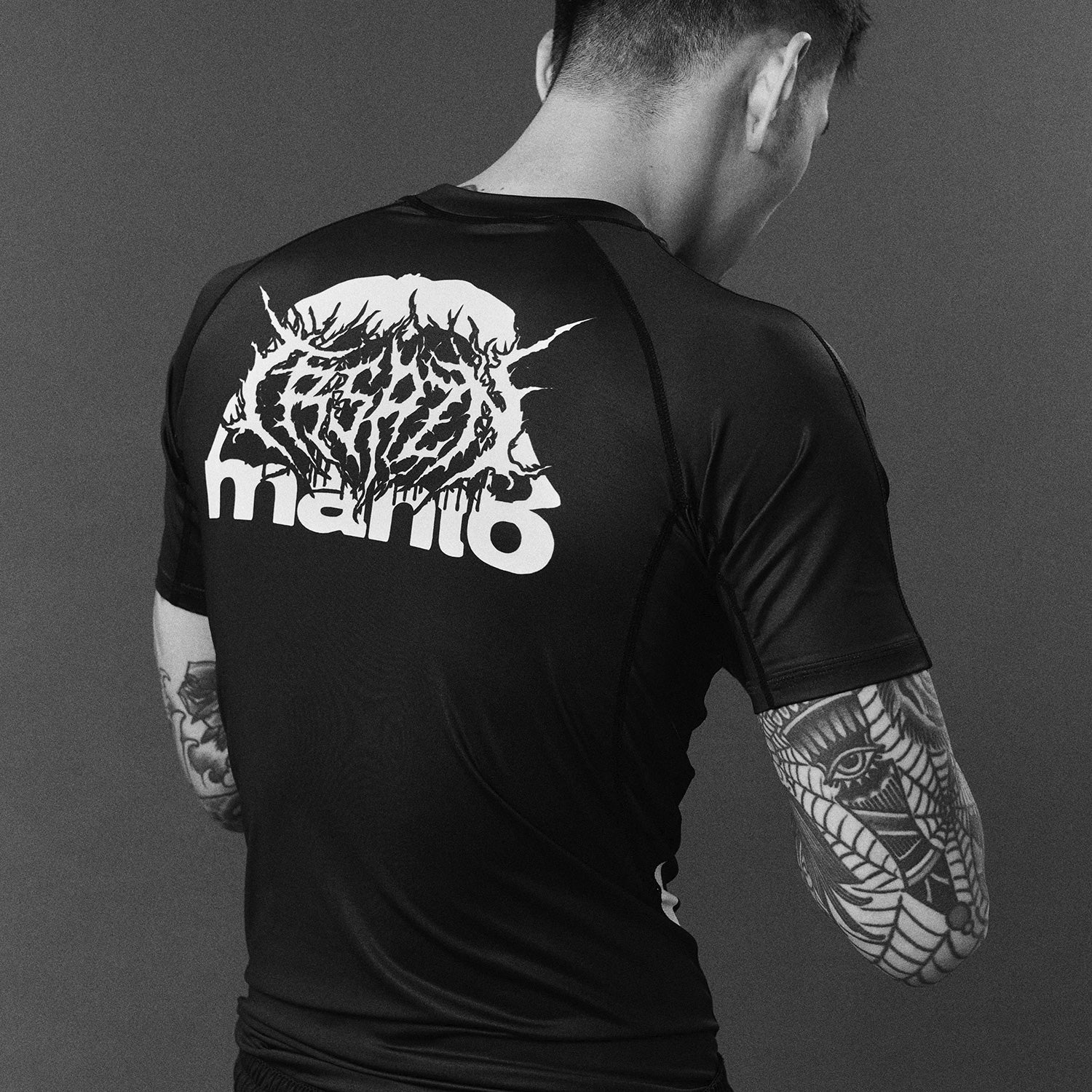Rashguard Manto Treasure Zone czarny z krótkim rękawem  - Image 5