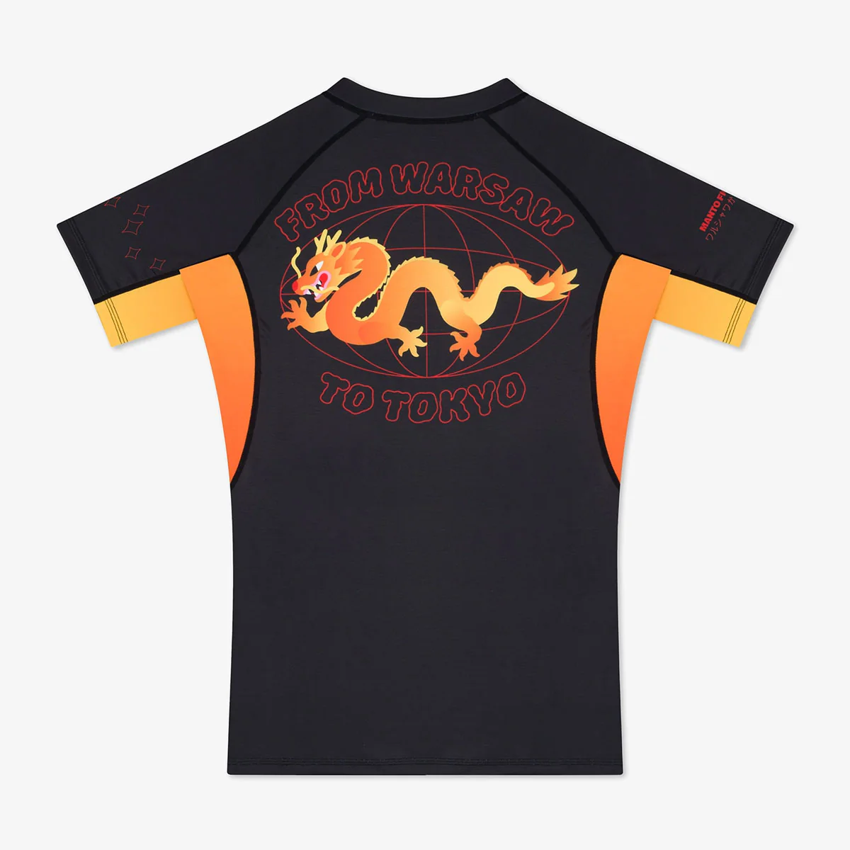 Rashguard Manto Warszawa Do Tokio krótki rękaw Czarny  - Image 2
