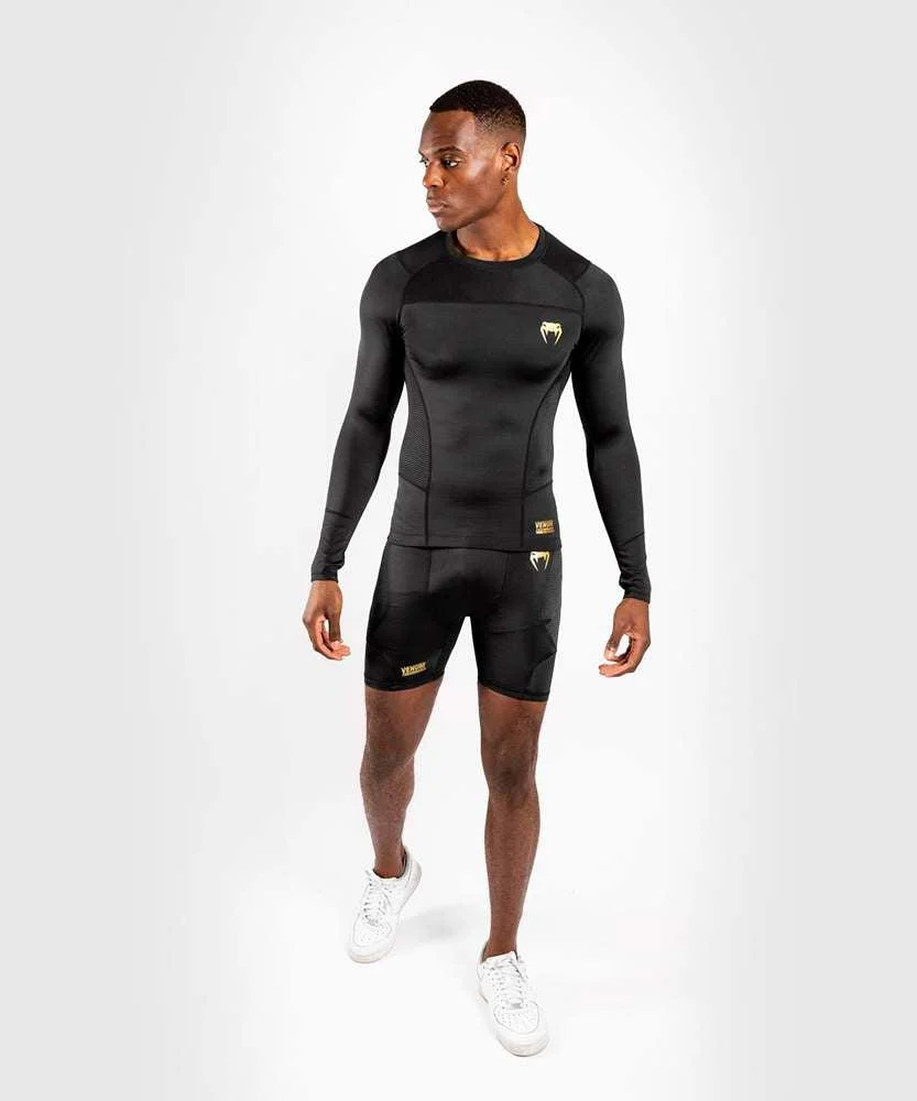 Rashguard Venum G-Fit Czarny-złoty długi rękaw  - Image 3