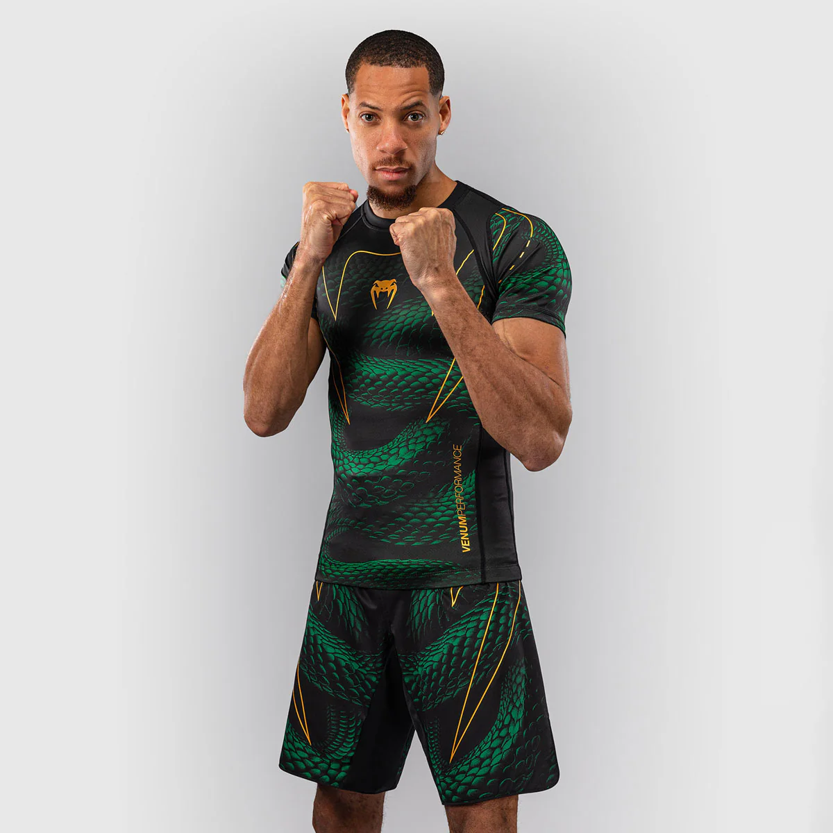 Rashguard Venum Matupa krótki rękaw czarno-zielony  - Image 2