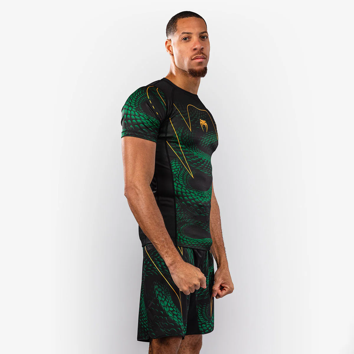 Rashguard Venum Matupa krótki rękaw czarno-zielony  - Image 3