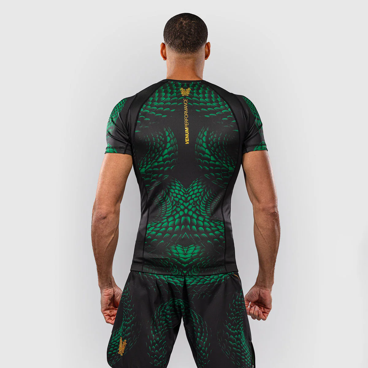 Rashguard Venum Matupa krótki rękaw czarno-zielony  - Image 4
