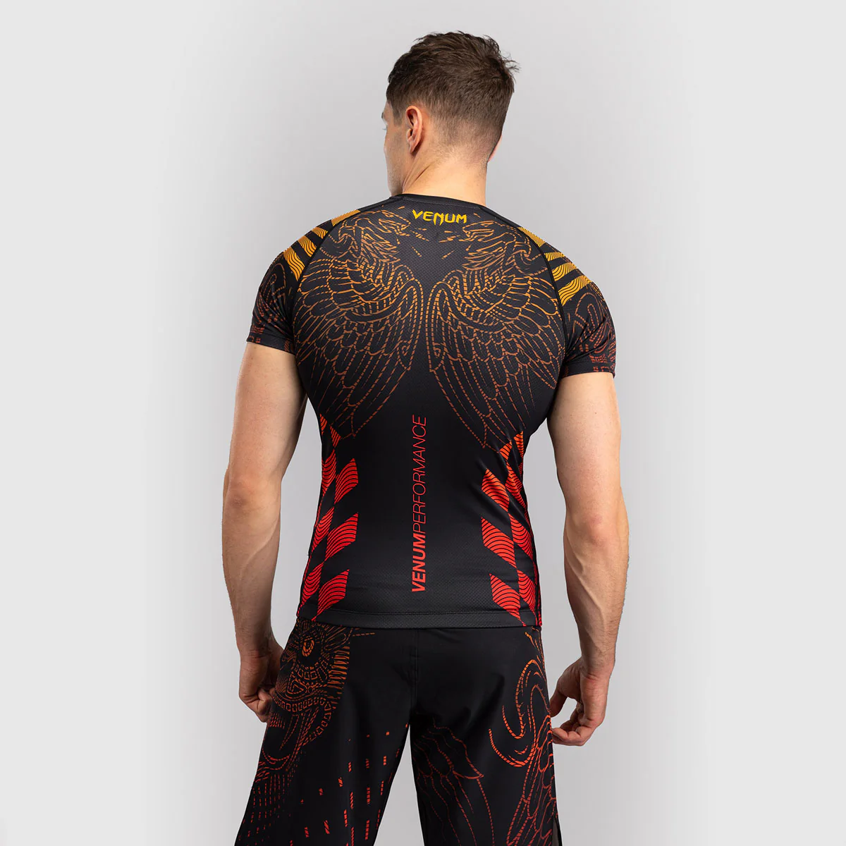 Rashguard Venum Quetzal Fury krótki rękaw Czarny-czerwony  - Image 2