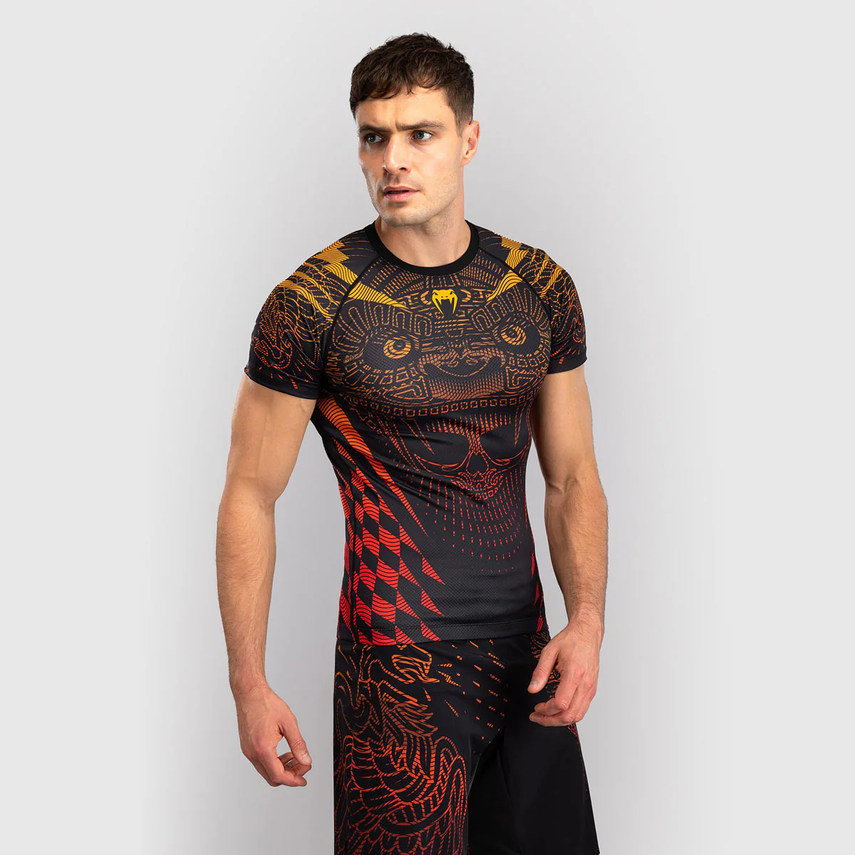 Rashguard Venum Quetzal Fury krótki rękaw Czarny-czerwony  - Image 3