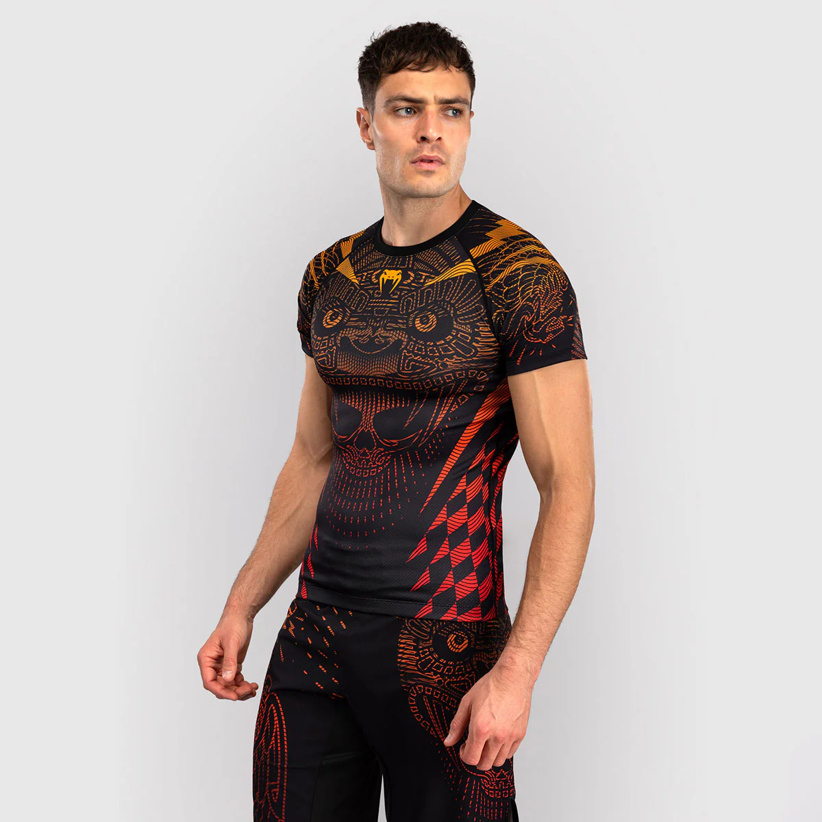 Rashguard Venum Quetzal Fury krótki rękaw Czarny-czerwony  - Image 4