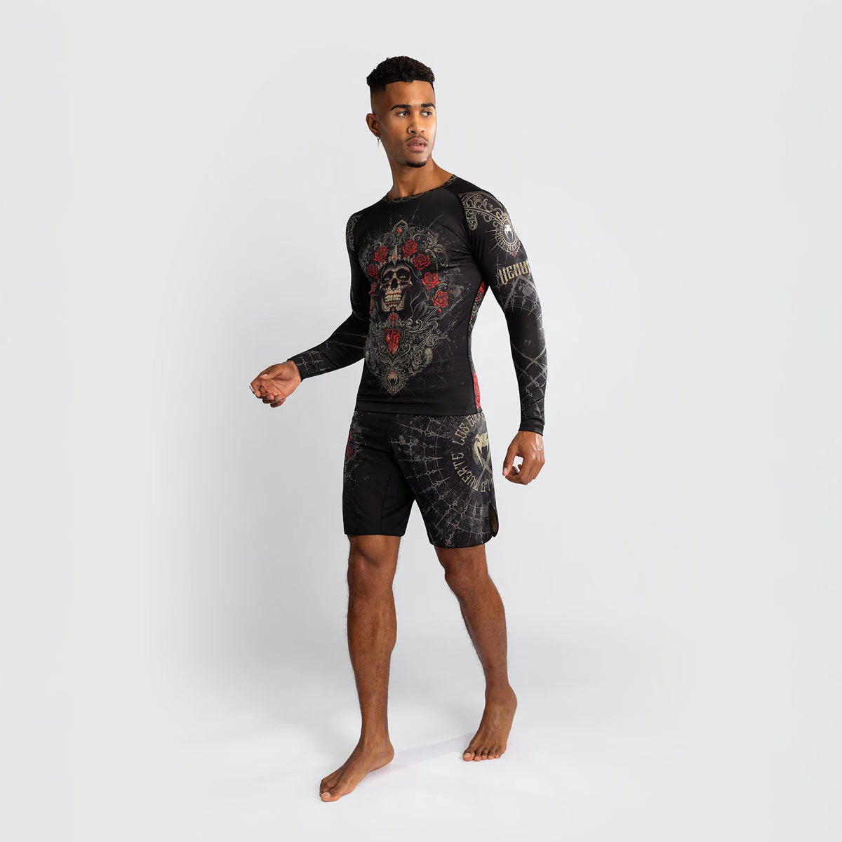 Rashguard Venum Santa Muerte 5.0 długi rękaw Czarny-Złoty  - Image 2