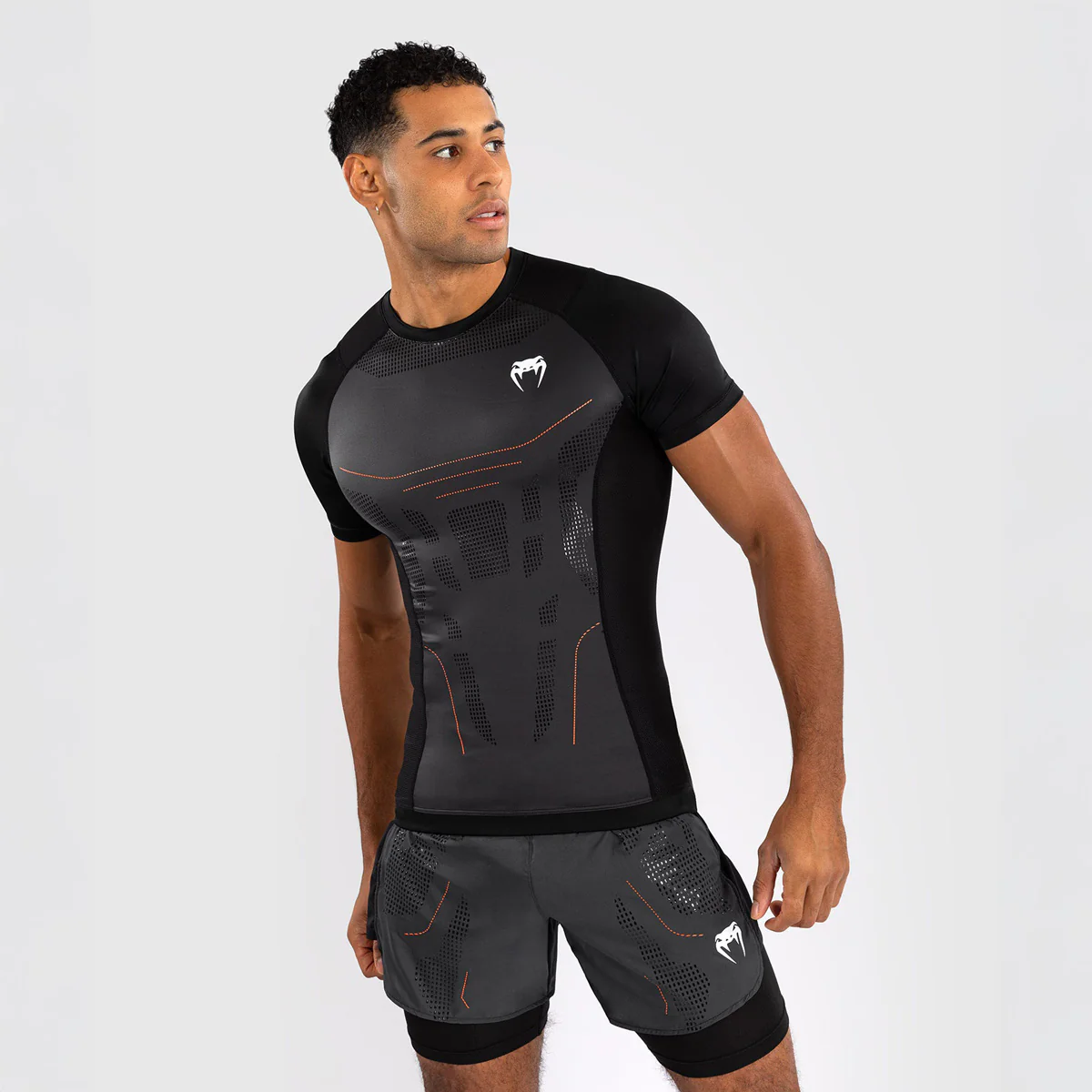 Rashguard Venum Technical 3.0 krótki rękaw Grafit  - Image 2