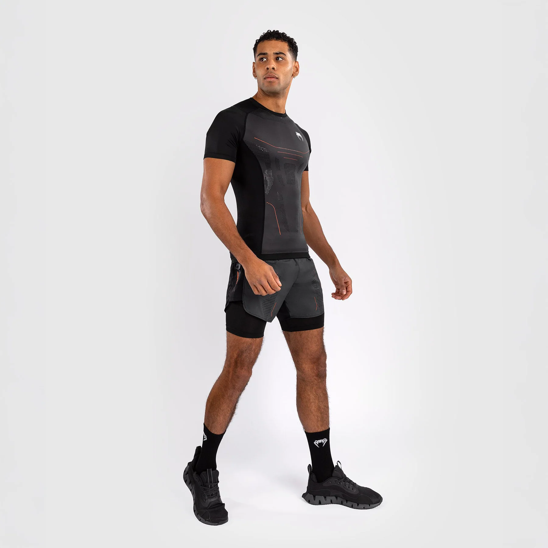Rashguard Venum Technical 3.0 krótki rękaw Grafit  - Image 3