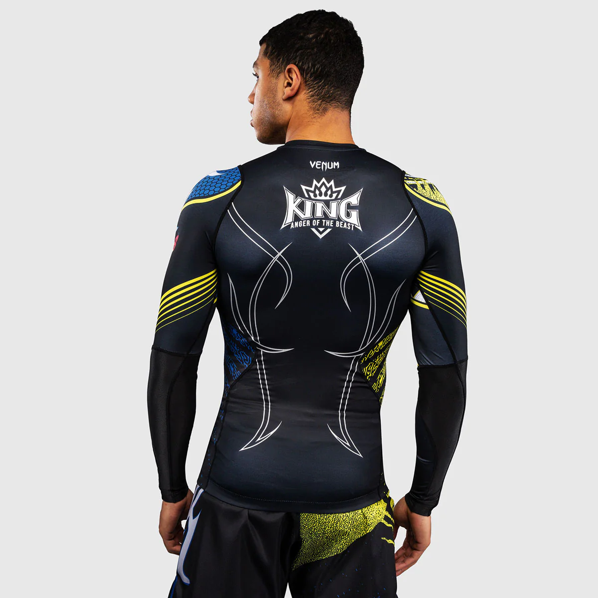 Rashguard Venum Tekken 8 King długi rękaw czarno-żółty  - Image 3