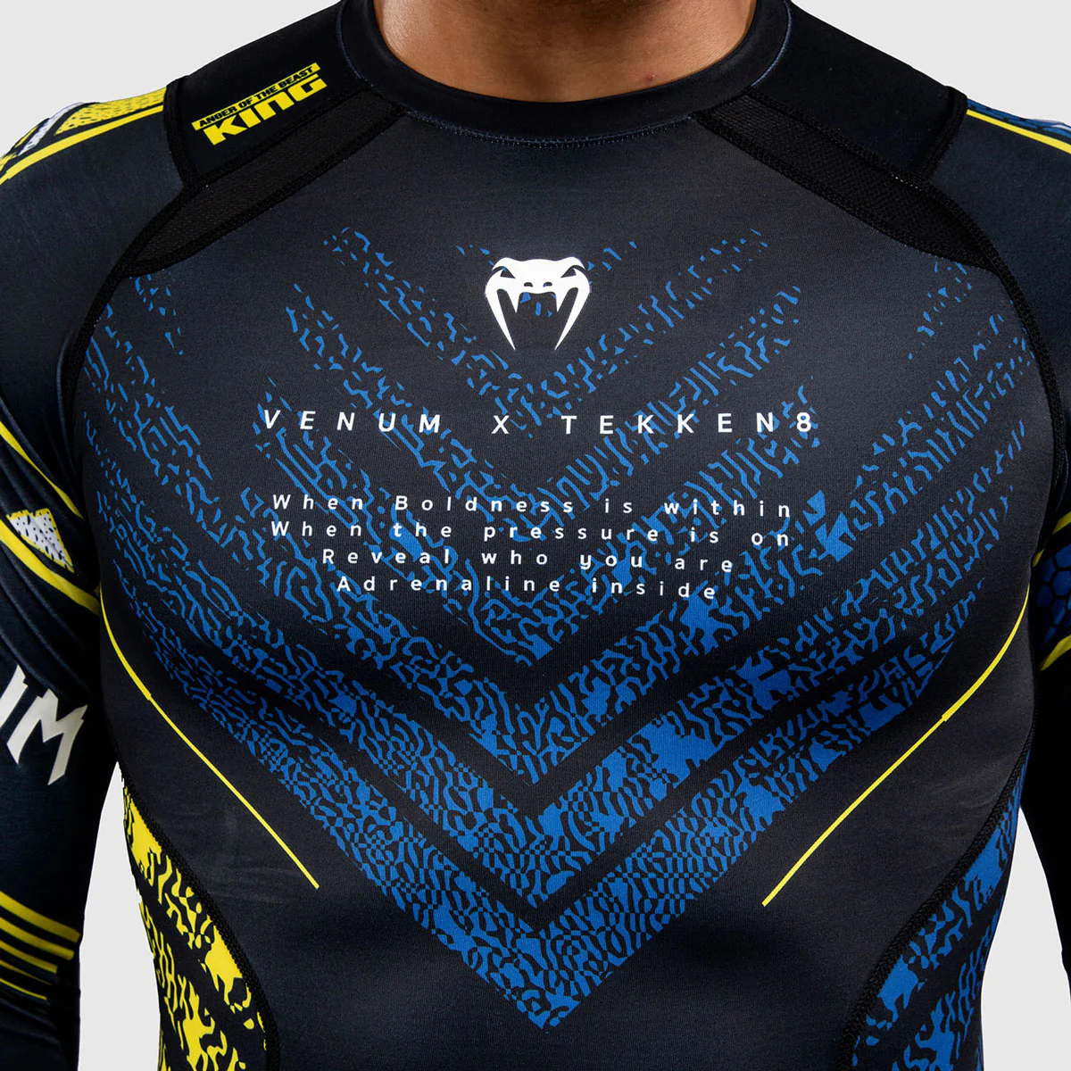 Rashguard Venum Tekken 8 King długi rękaw czarno-żółty  - Image 5