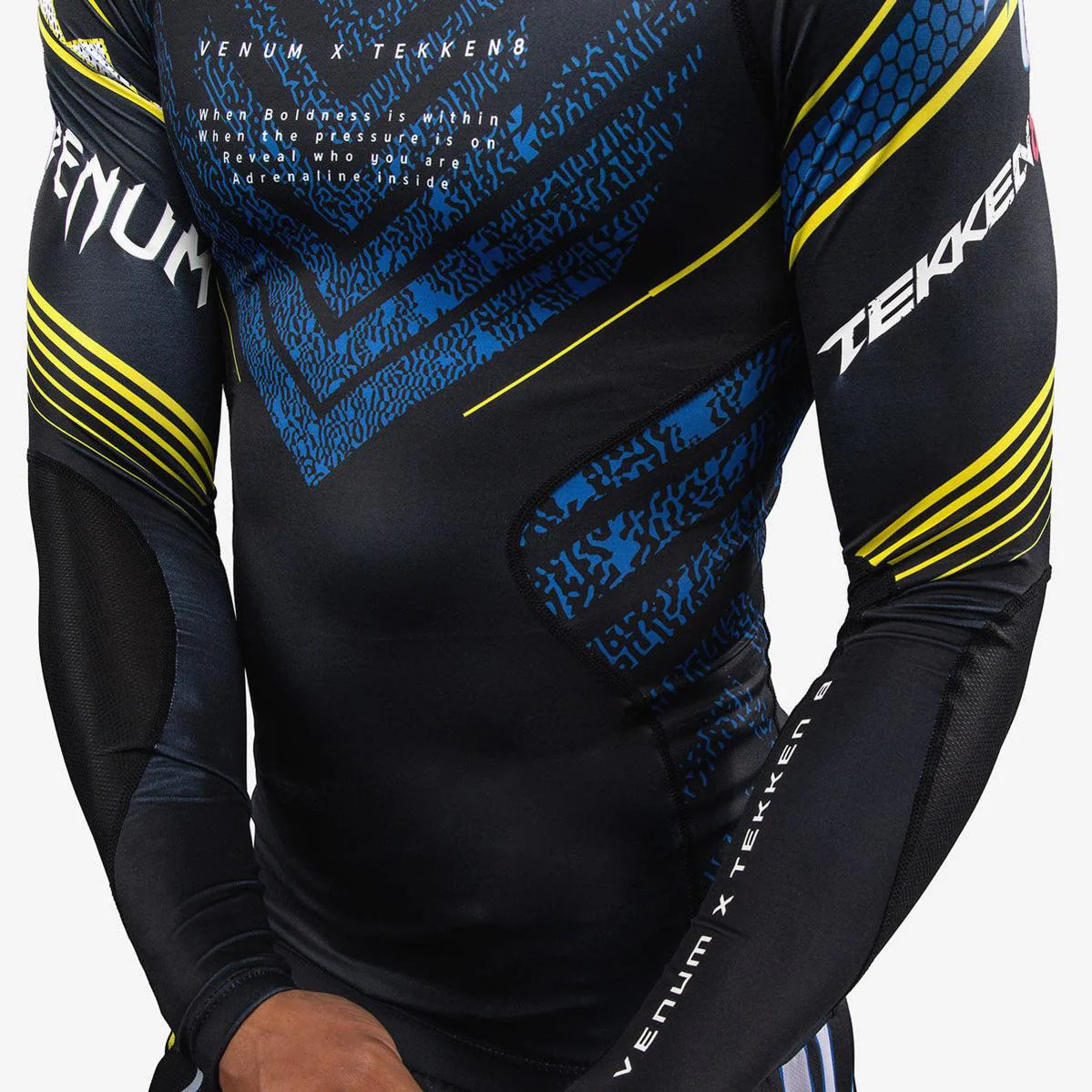 Rashguard Venum Tekken 8 King długi rękaw czarno-żółty  - Image 6