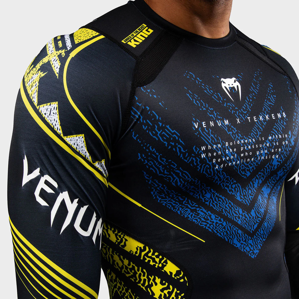 Rashguard Venum Tekken 8 King długi rękaw czarno-żółty  - Image 7