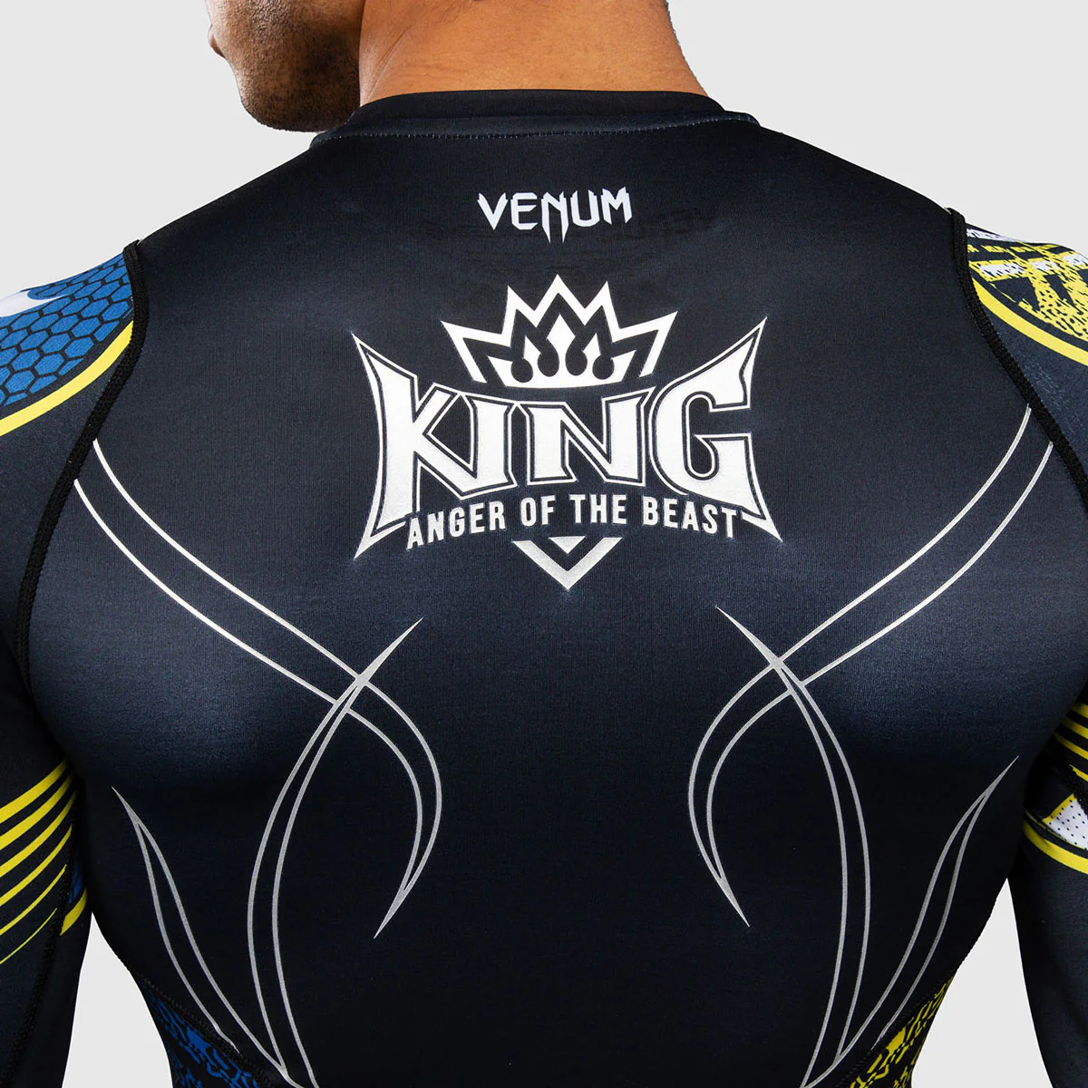 Rashguard Venum Tekken 8 King długi rękaw czarno-żółty  - Image 8
